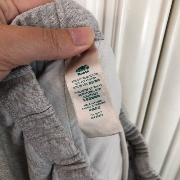 Roots grey cotton blend women’s sweatpants - Picture 8 of 10